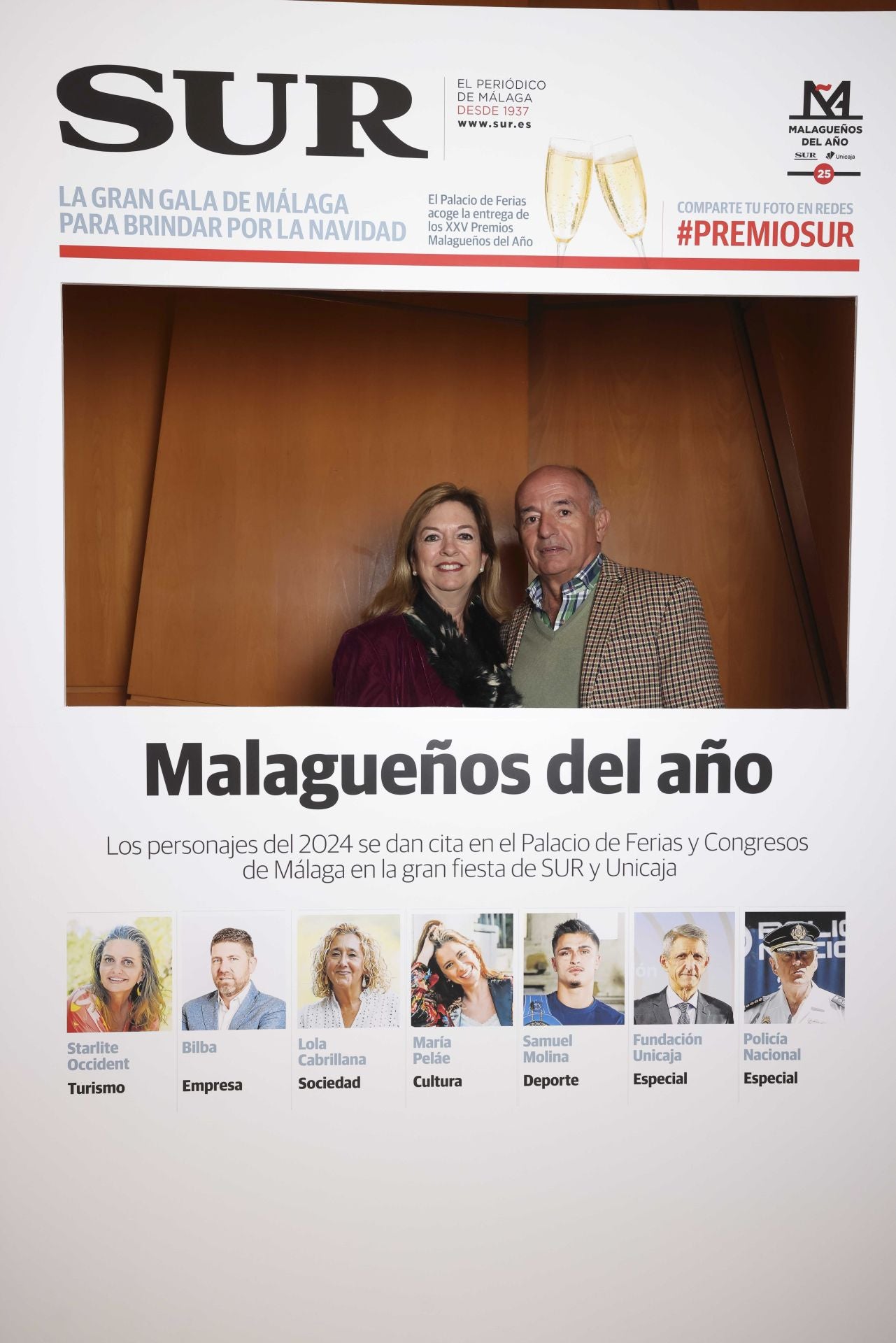 Las portadas de los invitados a los Premios Malagueños del Año 2024