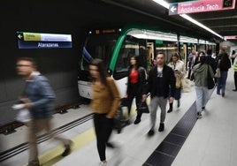 Metro de Málaga ofrecerá un servicio especial con trenes cada 20 minutos durante la Nochevieja