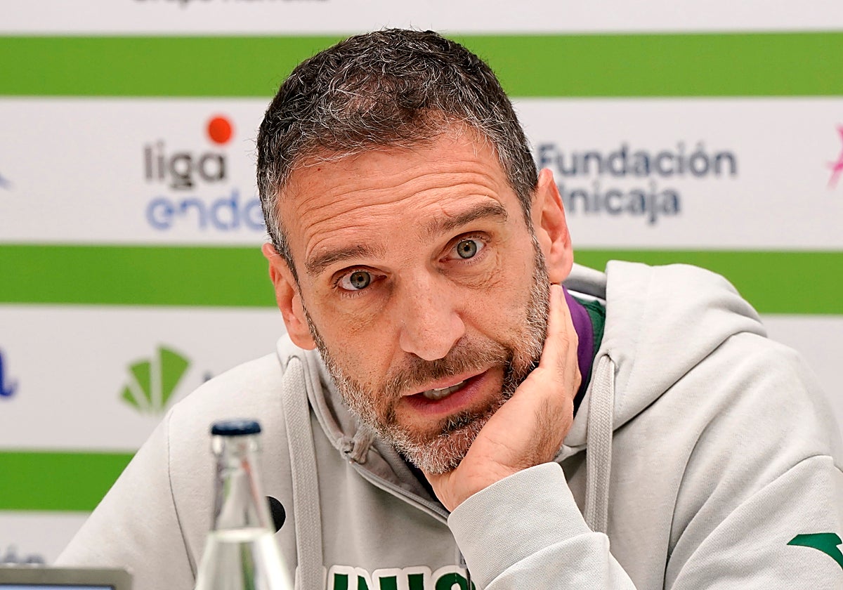 Ibon Navarro, en la previa del Baskonia-Unicaja.