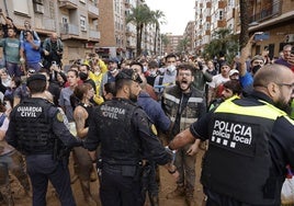 Protestas en Paiporta el pasado 3 de noviembre.