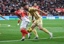 Baturina, que marcó su primer gol, en un lance del primer tiempo.