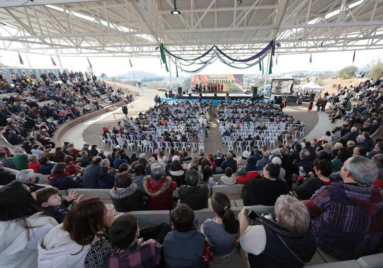 Desde 2021 y hasta la actualidad la Fiesta Mayor de los Verdiales se celebra en la carpa estable del parque Andrés Jiménez Díaz de Puerto de la Torre.