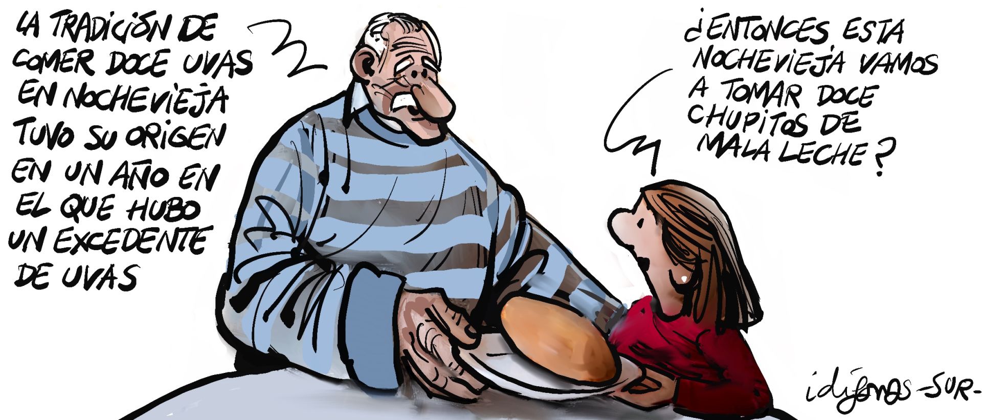 El mes de diciembre en las viñetas de Idígoras y Pachi