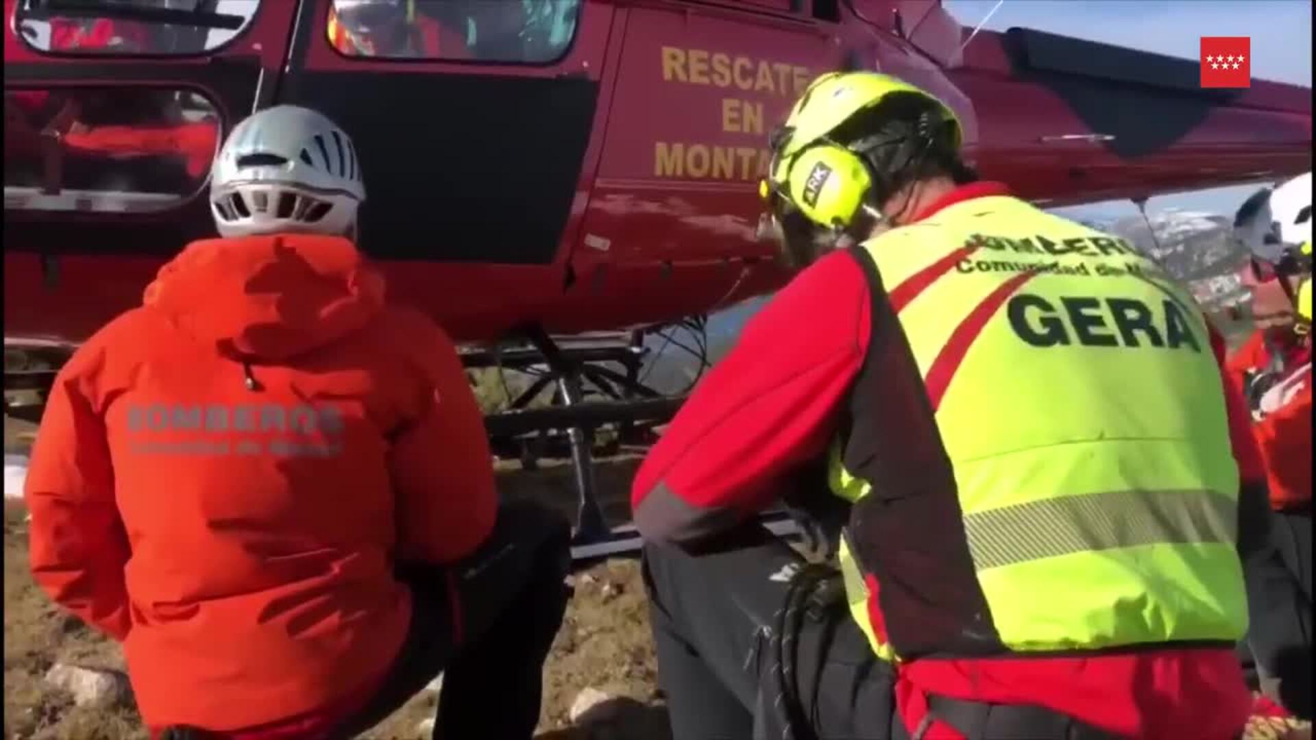 Rescatado un montañero de 38 años tras sufrir una caída en Navacerrada
