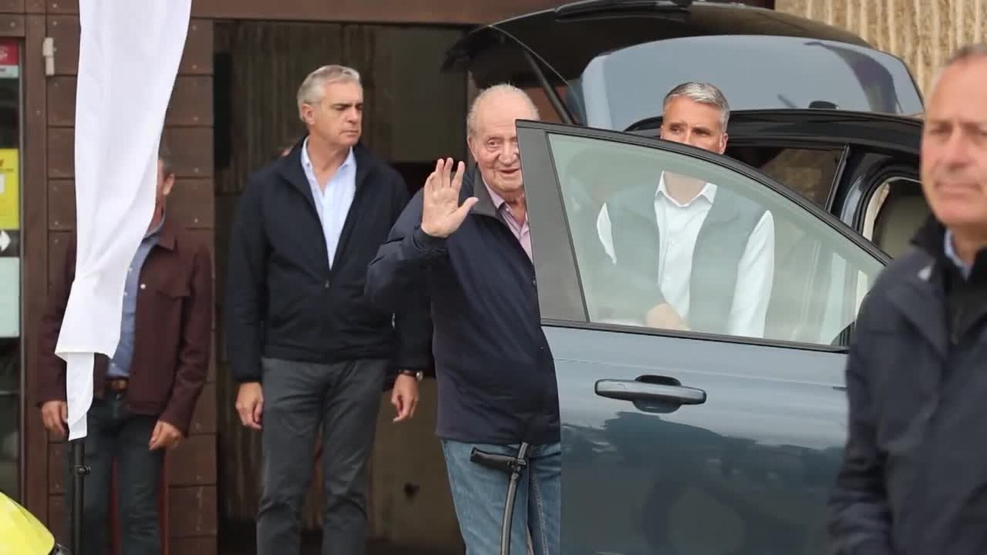 Juan Carlos I abandona Sanxenxo (Pontevedra) tras pasar cinco días