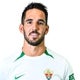 Imagen principal - Con 212 partidos de experiencia en Primera, es obvio pensar que su papel en Segunda debía ser importante en uno de los dos equipos menos goleados, el Elche. A sus 34 años, sigue a un gran nivel. Aporta mucho en ataque (lleva un gol y una asistencia) y, aunque no pudo debutar hasta la jornada quinta, es un pilar de la zaga del cuadro franjiverde, candidato al ascenso. Tiene buena salida del balón, no es lento, y domina el juego aéreo.