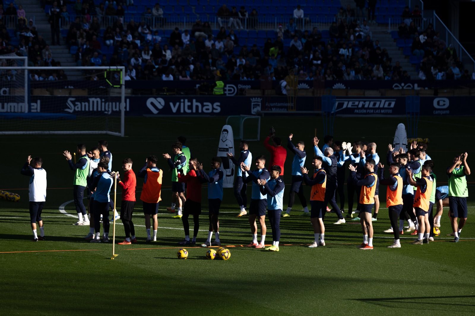 Entrenamiento a puertas abiertas del Málaga