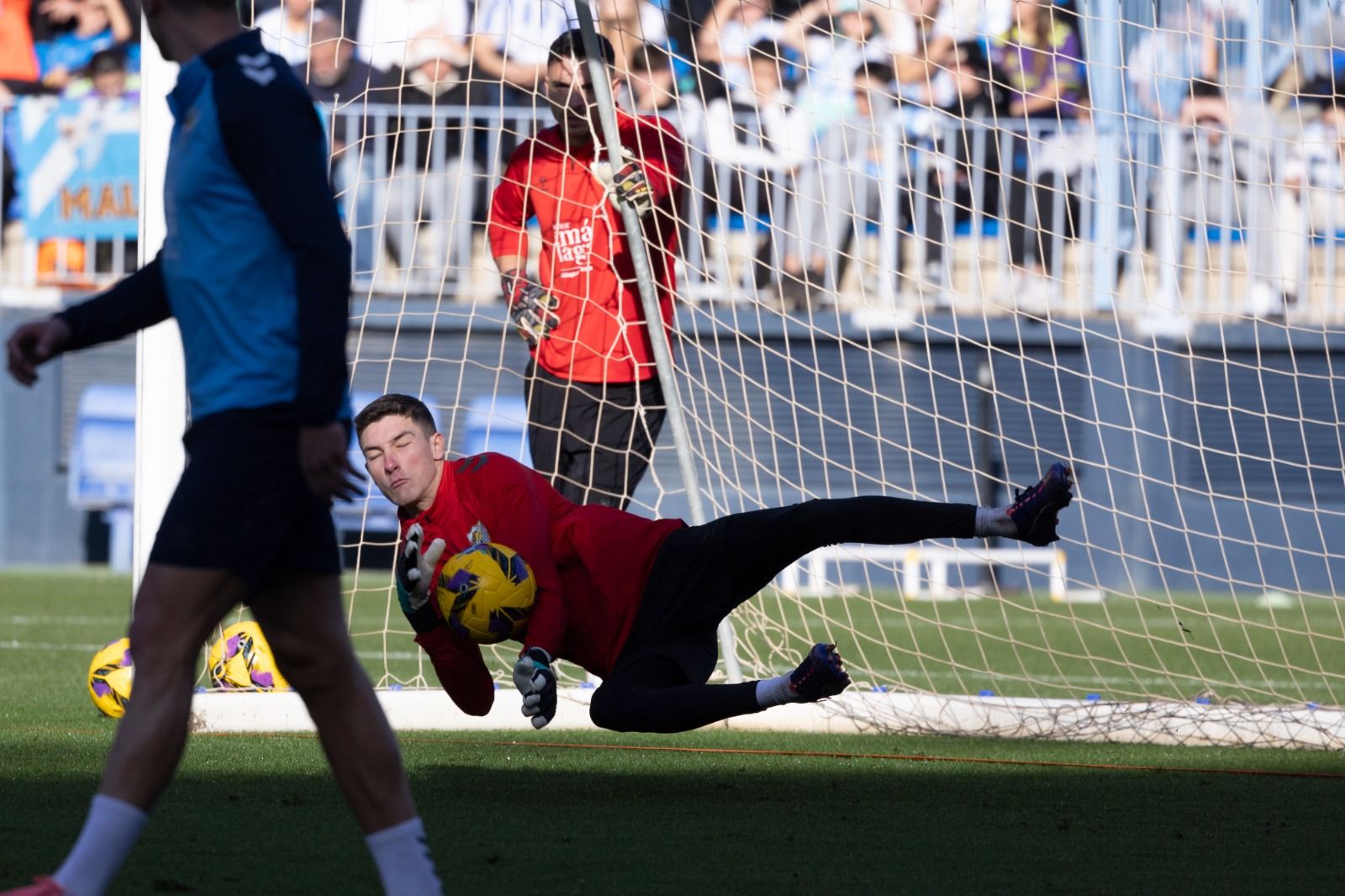 Entrenamiento a puertas abiertas del Málaga