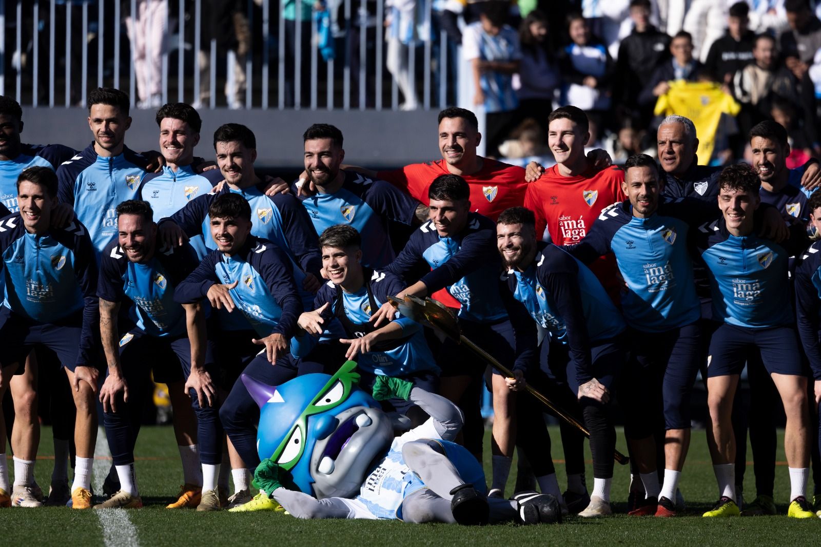 Entrenamiento a puertas abiertas del Málaga