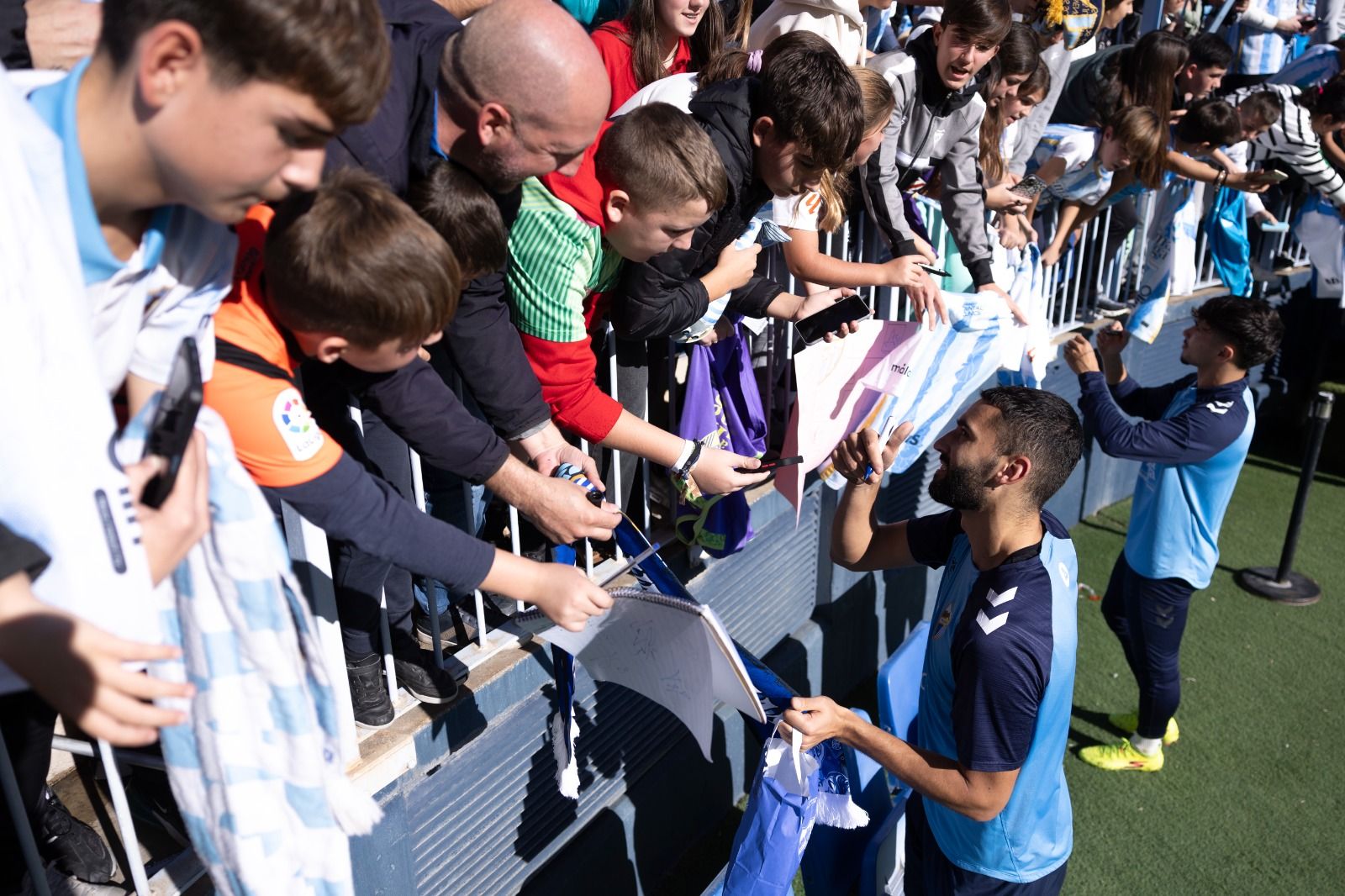 Entrenamiento a puertas abiertas del Málaga