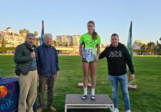 Miroslava Petukhova, del CD Infinity Marbella, vencedora del Trofeo Celia Bellicourt.