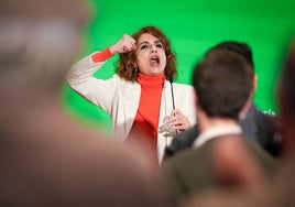 María Jesús Montero, en un momento de su intervención.