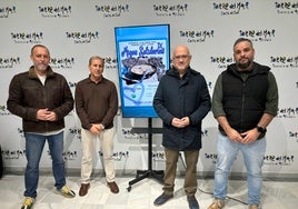 Acto de presentación de las migas solidarias de Lagos, este miércoles en Torre del Mar.