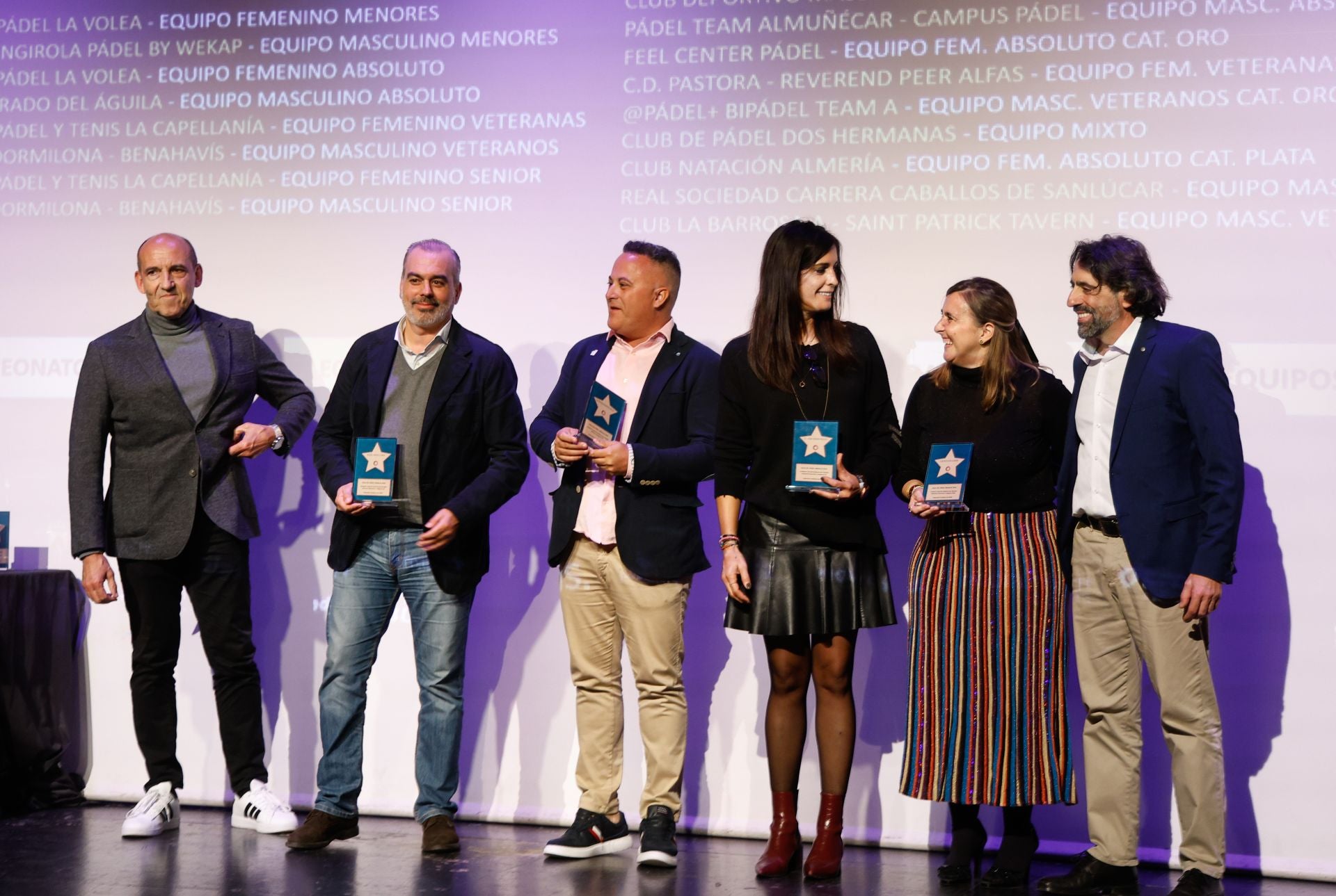 Gala de Premios 2024 de la Federación Andaluza de Pádel en Málaga