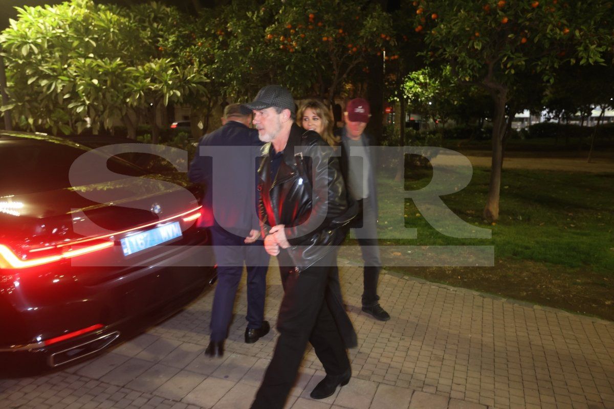 Richard Gere, en Málaga con Antonio Banderas para ver &#039;Gypsy&#039; en Málaga