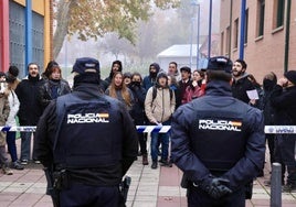 Imagen de archivo de protestas por una orden de desahucio.