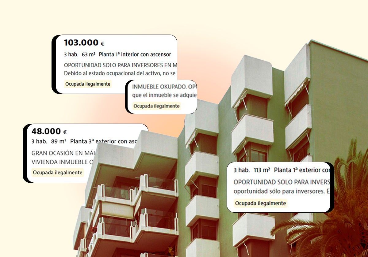 Casi uno de cada cinco pisos baratos a la venta en Málaga están okupados