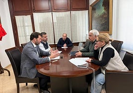 Reunión con el delegado territorial de Economía, Hacienda, Fondos Europeos y de Industria, Energía y Minas de Málaga, Antonio García Acedo.