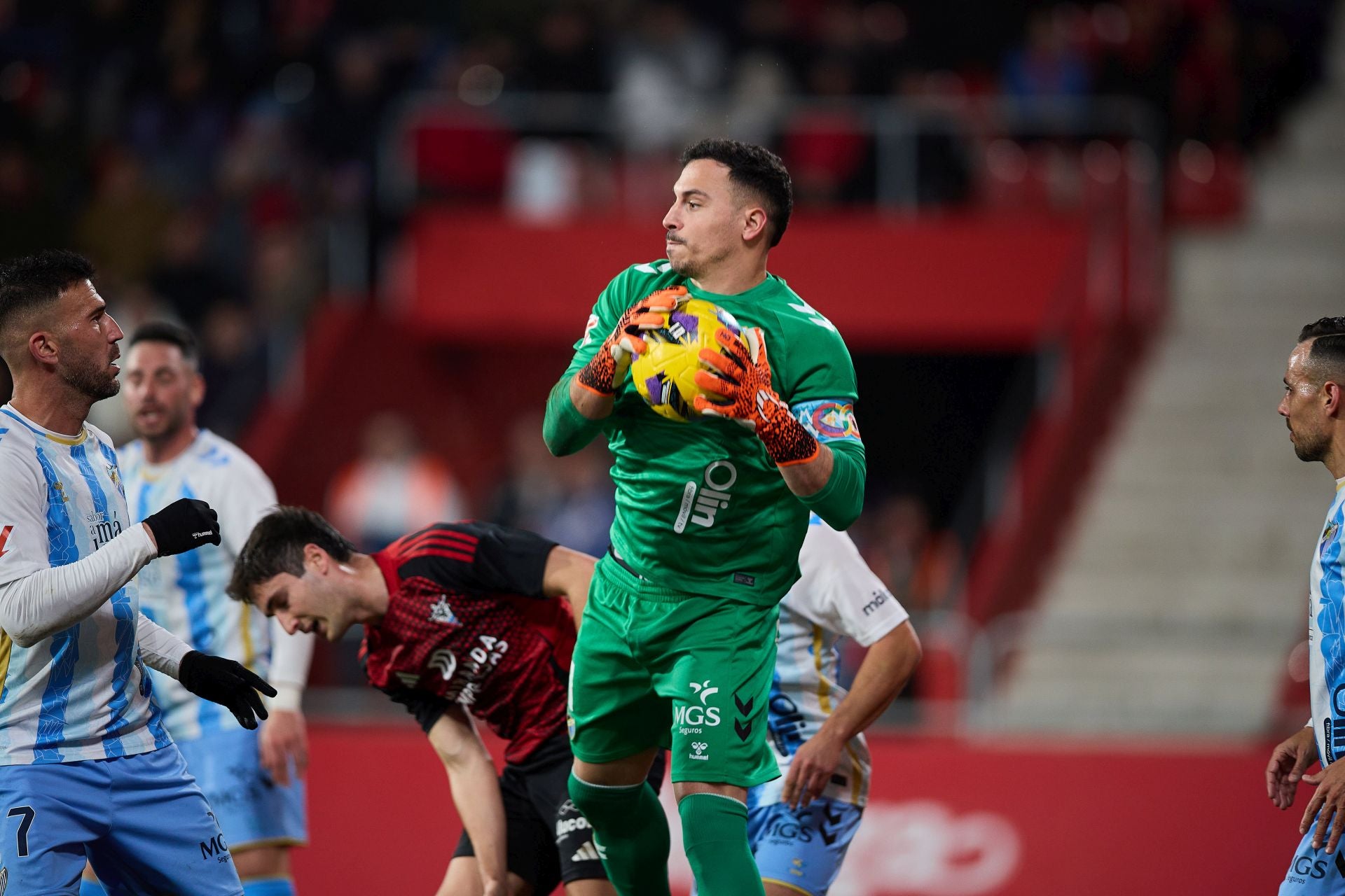 El Mirandés- Málaga, en imágenes