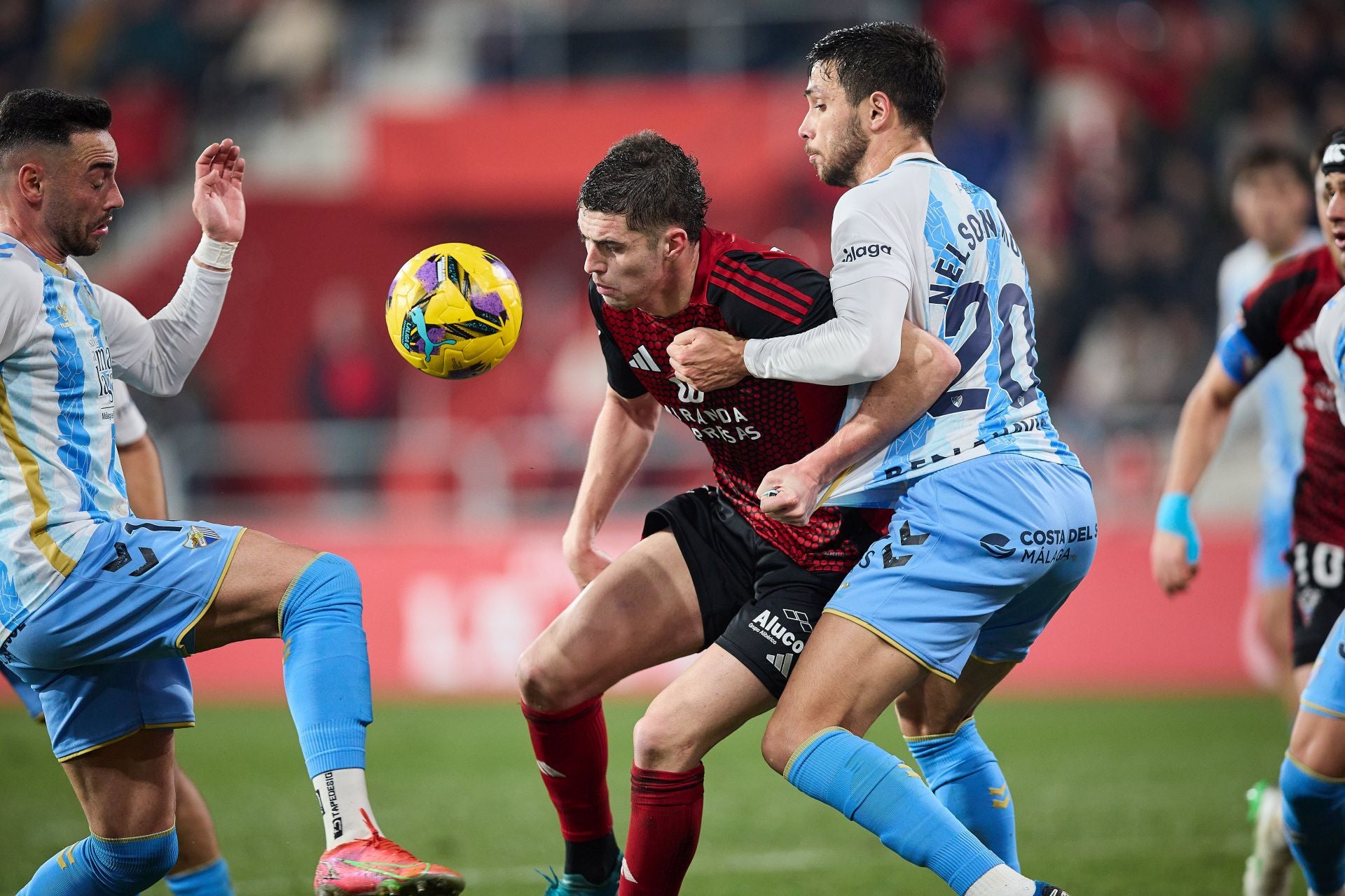 El Mirandés- Málaga, en imágenes