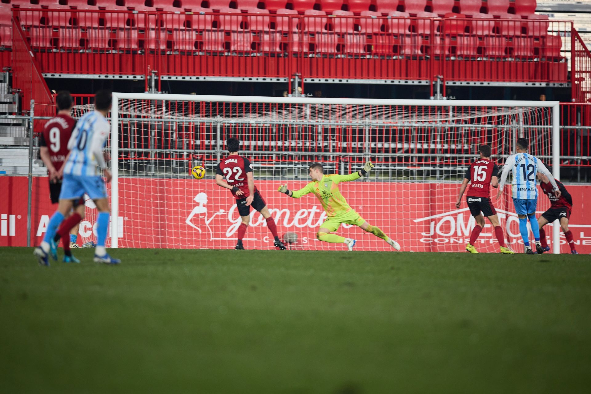 El Mirandés- Málaga, en imágenes