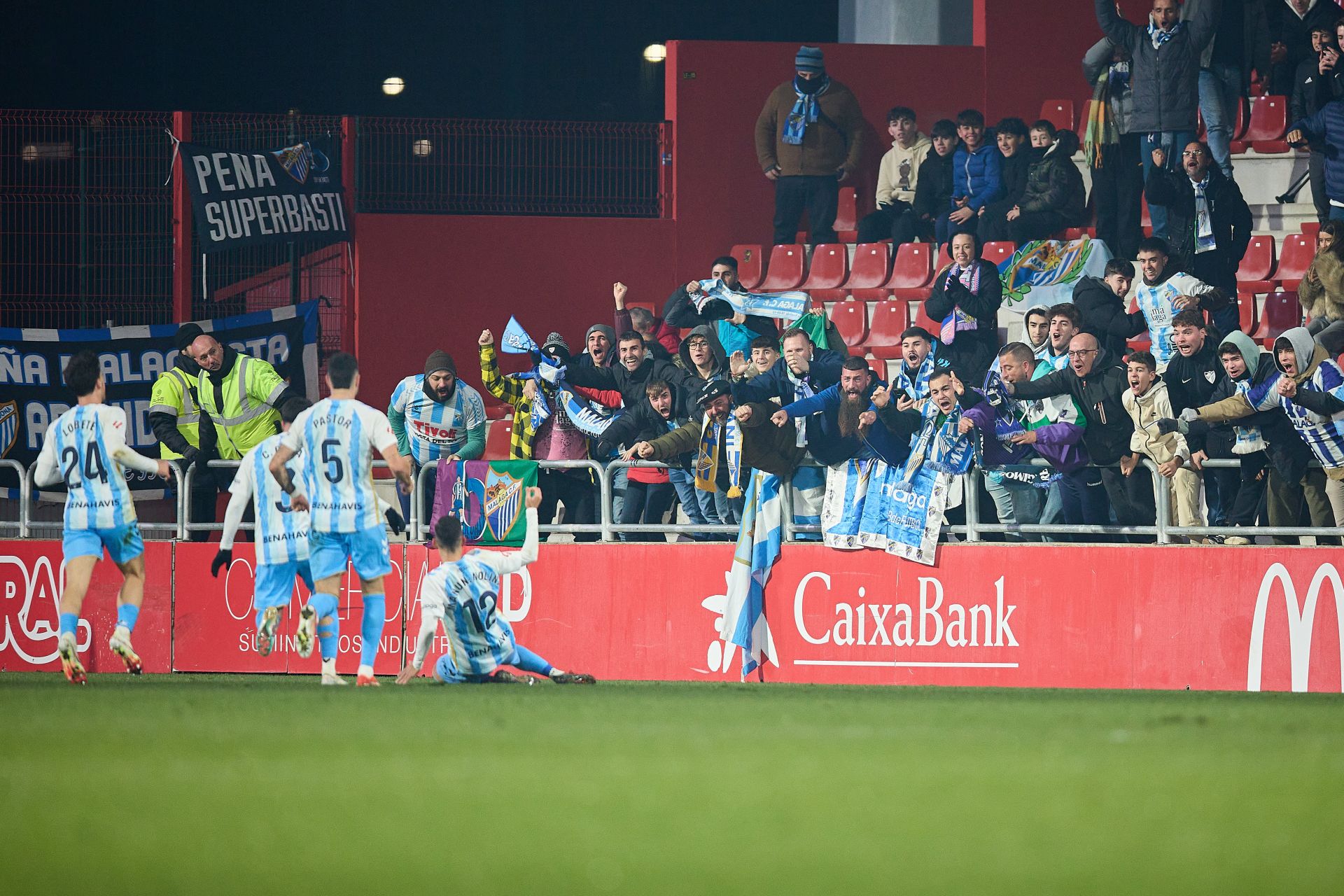 El Mirandés- Málaga, en imágenes