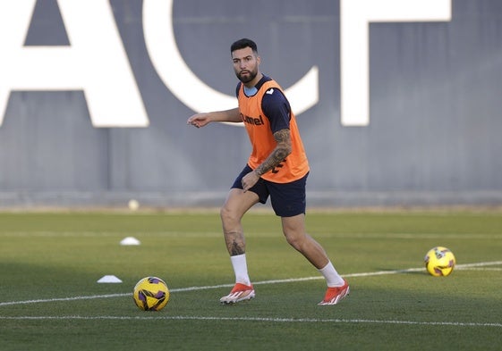 Pastor, en un entrenamiento.