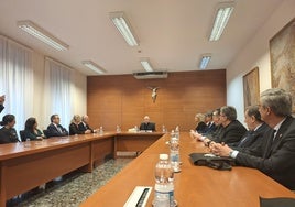 Un momento de la reunión celebrada este miércoles en el Vaticano.