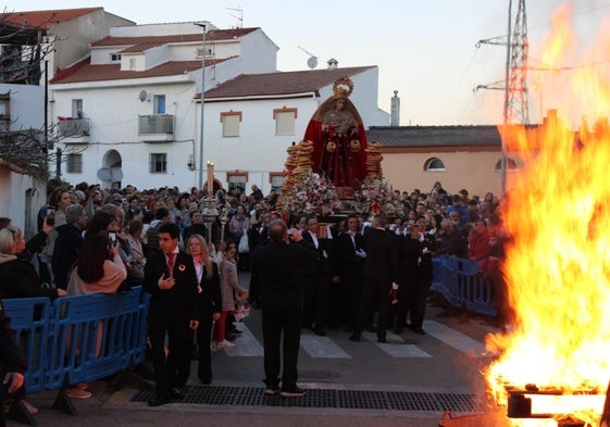 Procesión de La Candelaria en 2024.