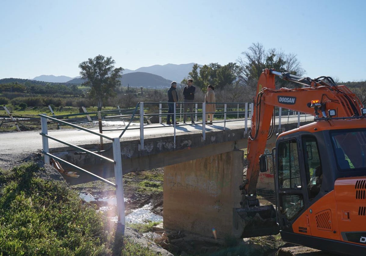 El puente del Cerradillo al inicio de la obra.