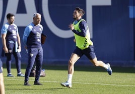 Nelson, en un entrenamiento reciente antes de lesionarse.