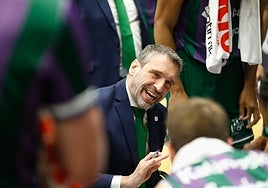 Ibon Navarro, en la cancha del Breogán.