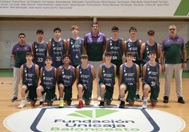 La plantilla del Unicaja Andalucía para la Minicopa.