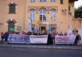 Protesta de los médicos este pasado lunes