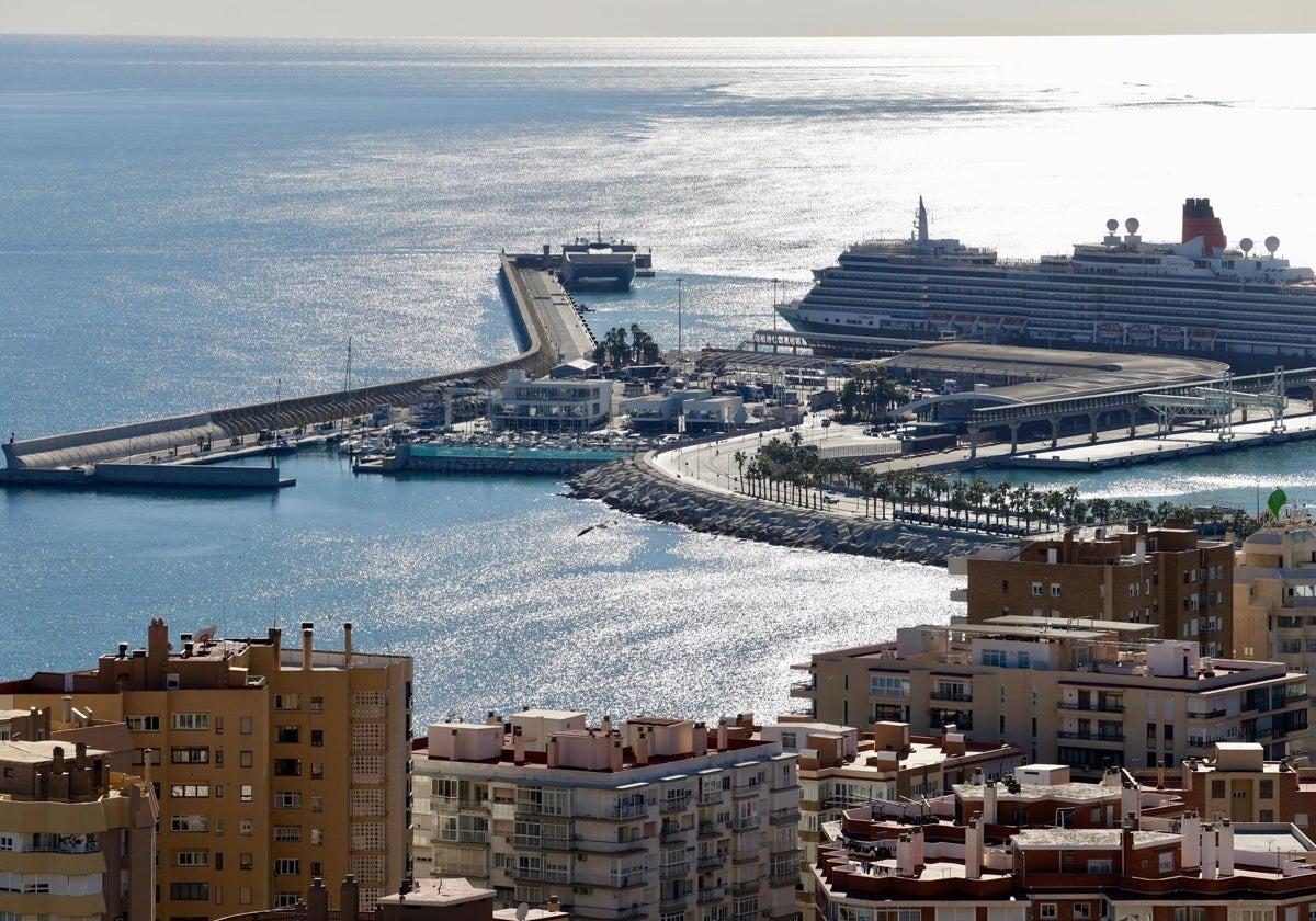 Imagen de archivo del Puerto de Málaga.