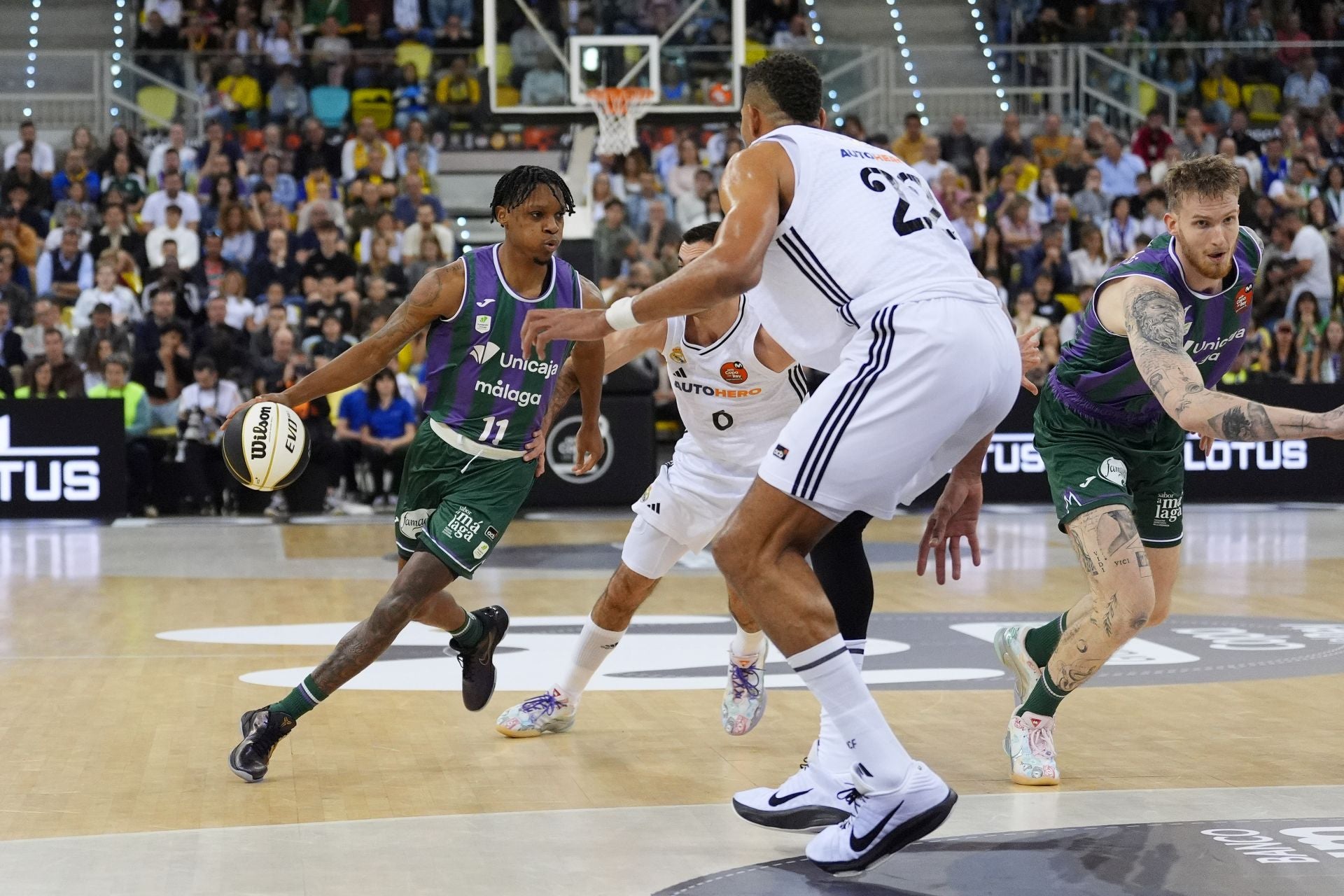 La final Unicaja- Real Madrid de Copa del Rey, en imágenes