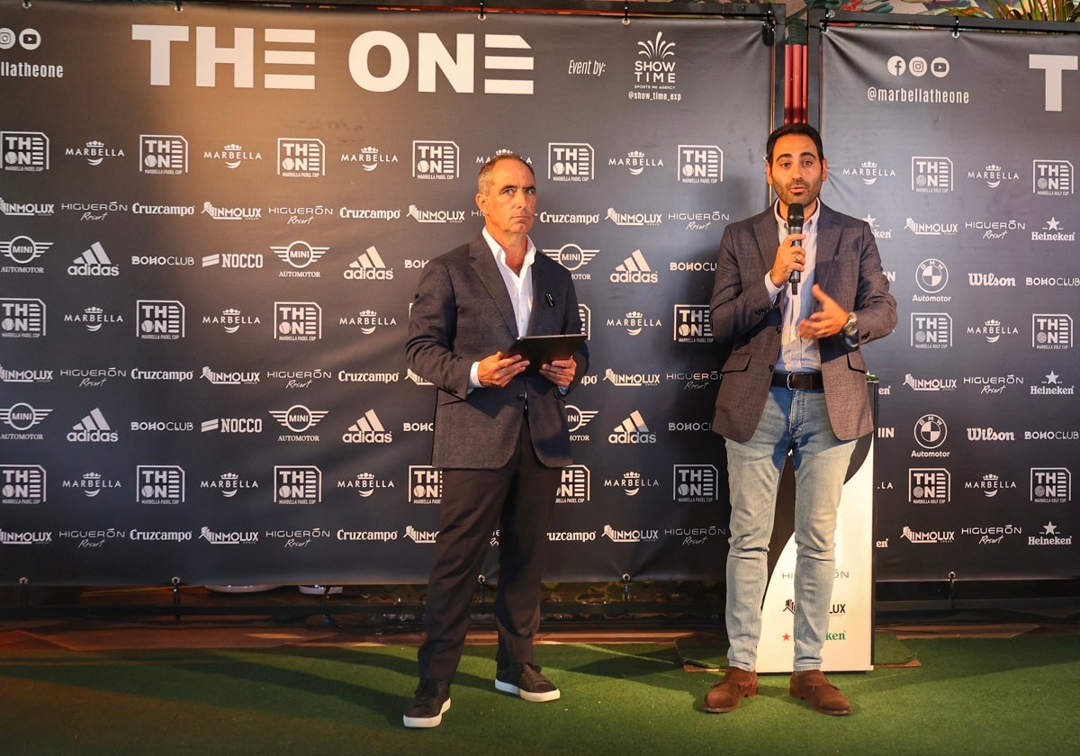 Presentación del circuito de pádel y golf 'The One'.