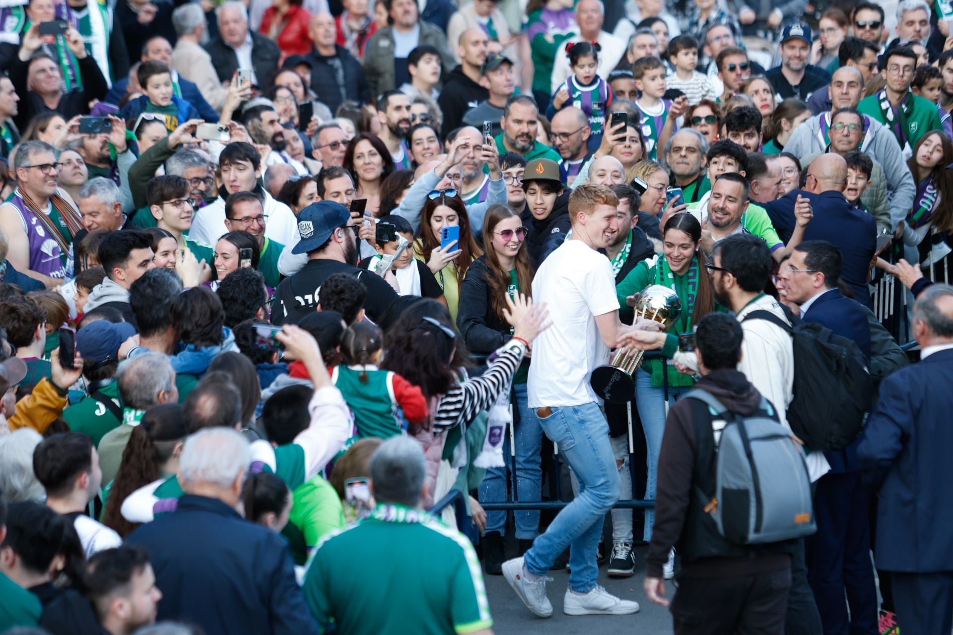 El Unicaja celebra en Málaga su tercera Copa del Rey