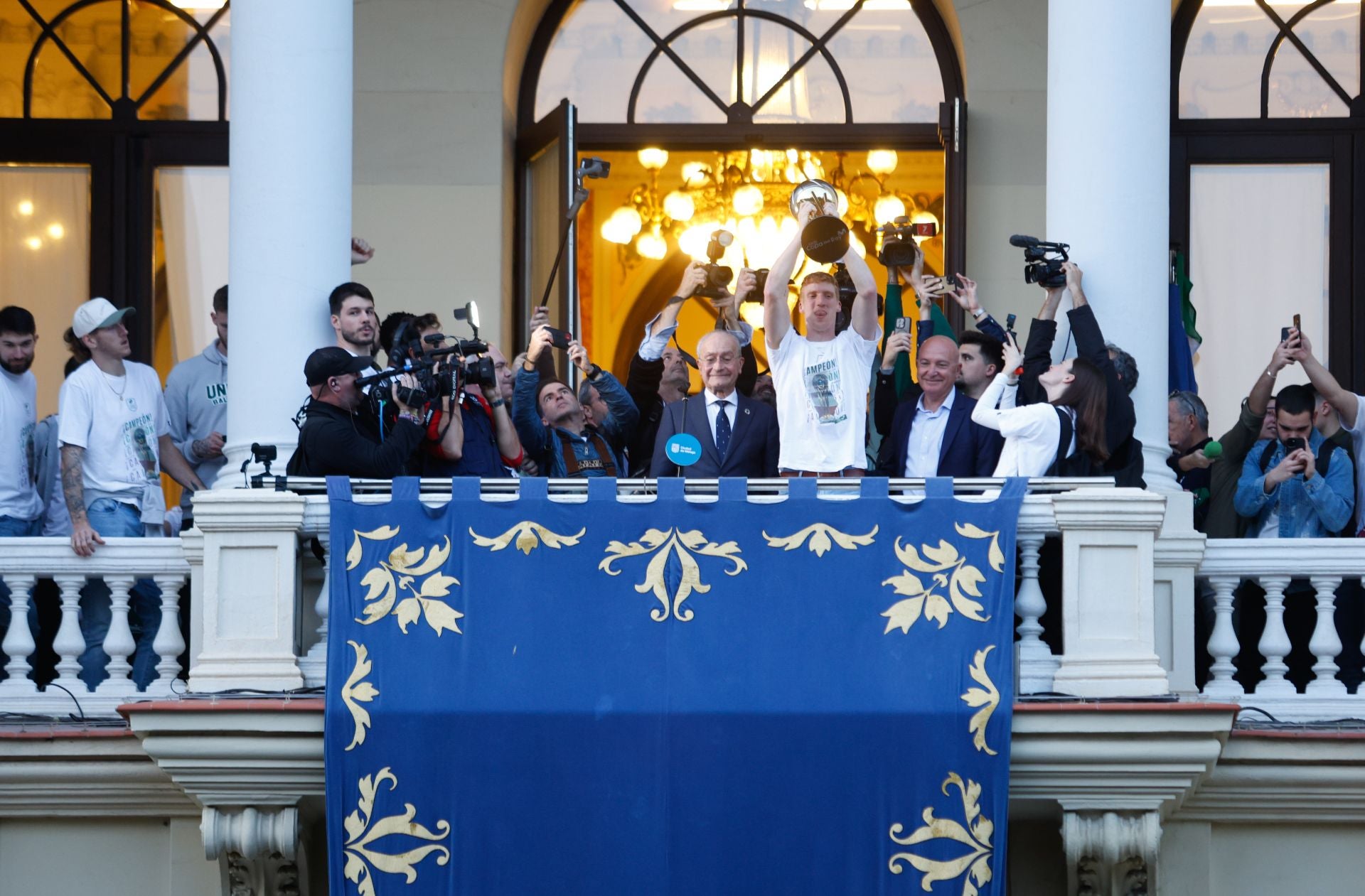 El Unicaja celebra en Málaga su tercera Copa del Rey