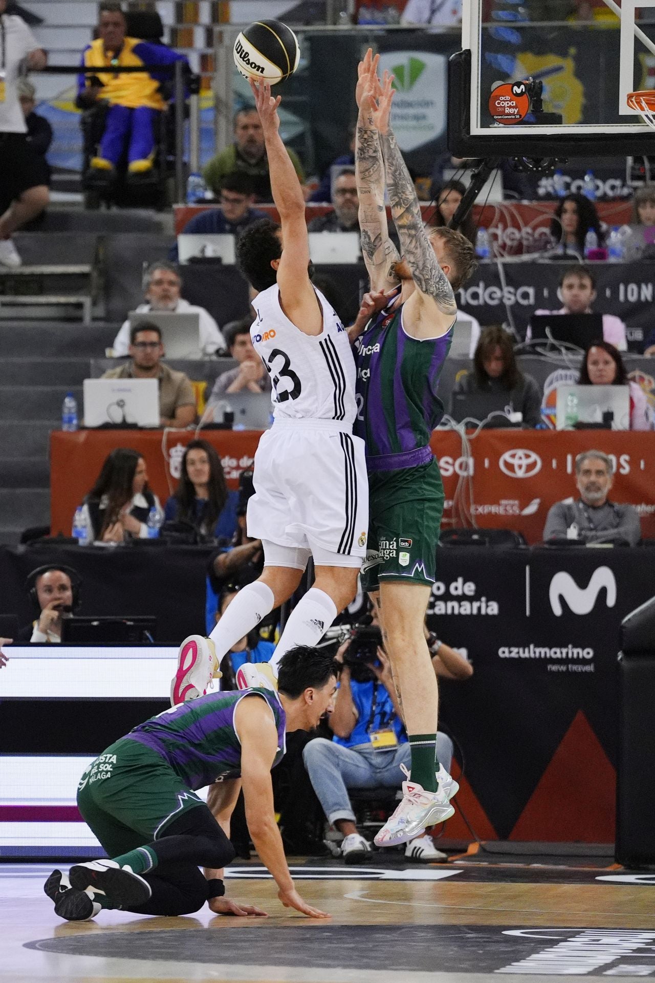 La final Unicaja- Real Madrid de Copa del Rey, en imágenes