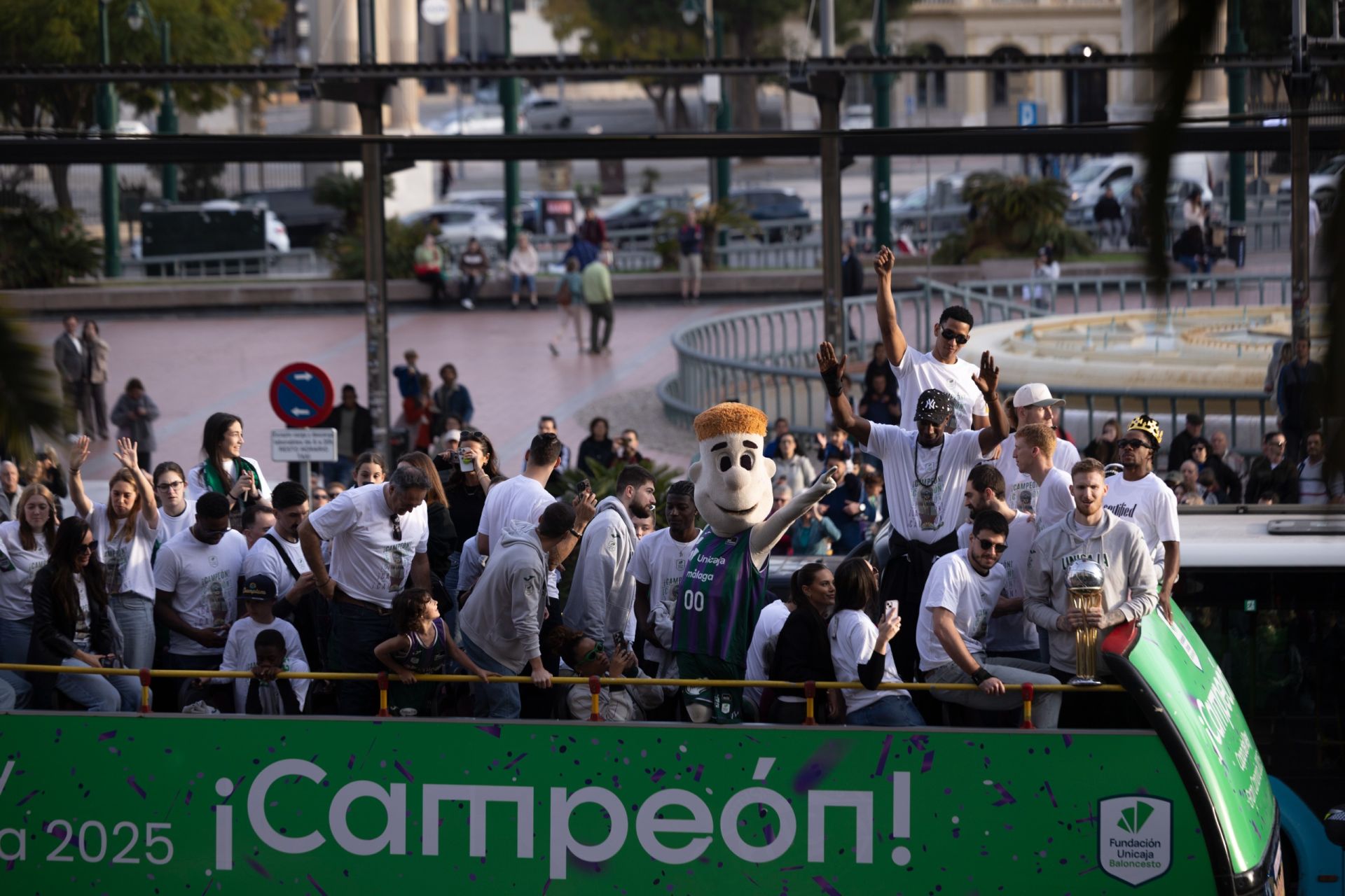 El Unicaja celebra en Málaga su tercera Copa del Rey