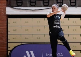 Marta López, en un entrenamiento. ya con el Costa del Sol.