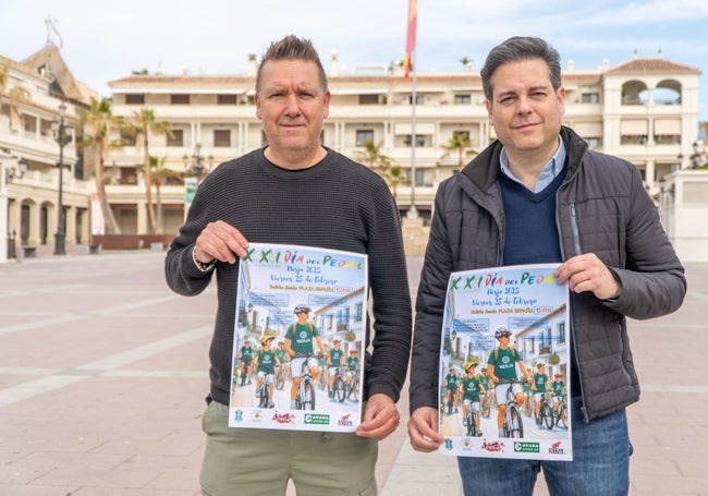 Marcelo Berutti y Francisco Arce, en la presentación del Día del Pedal de Nerja.