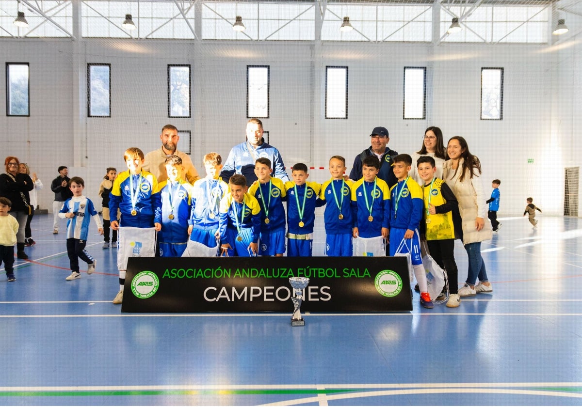 Málaga, campeona de Andalucía de fútbol-sala en prebenjamín y benjamín