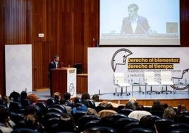 Yolanda Díaz intervino junto al ministro de Derechos Sociales en el acto 'Derecho al bienestar y al tiempo: prestación universal por crianza y reducción de jornada'