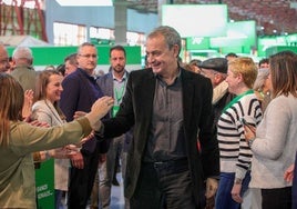 Rodríguez Zapatero, a su llegada al congreso socialista.