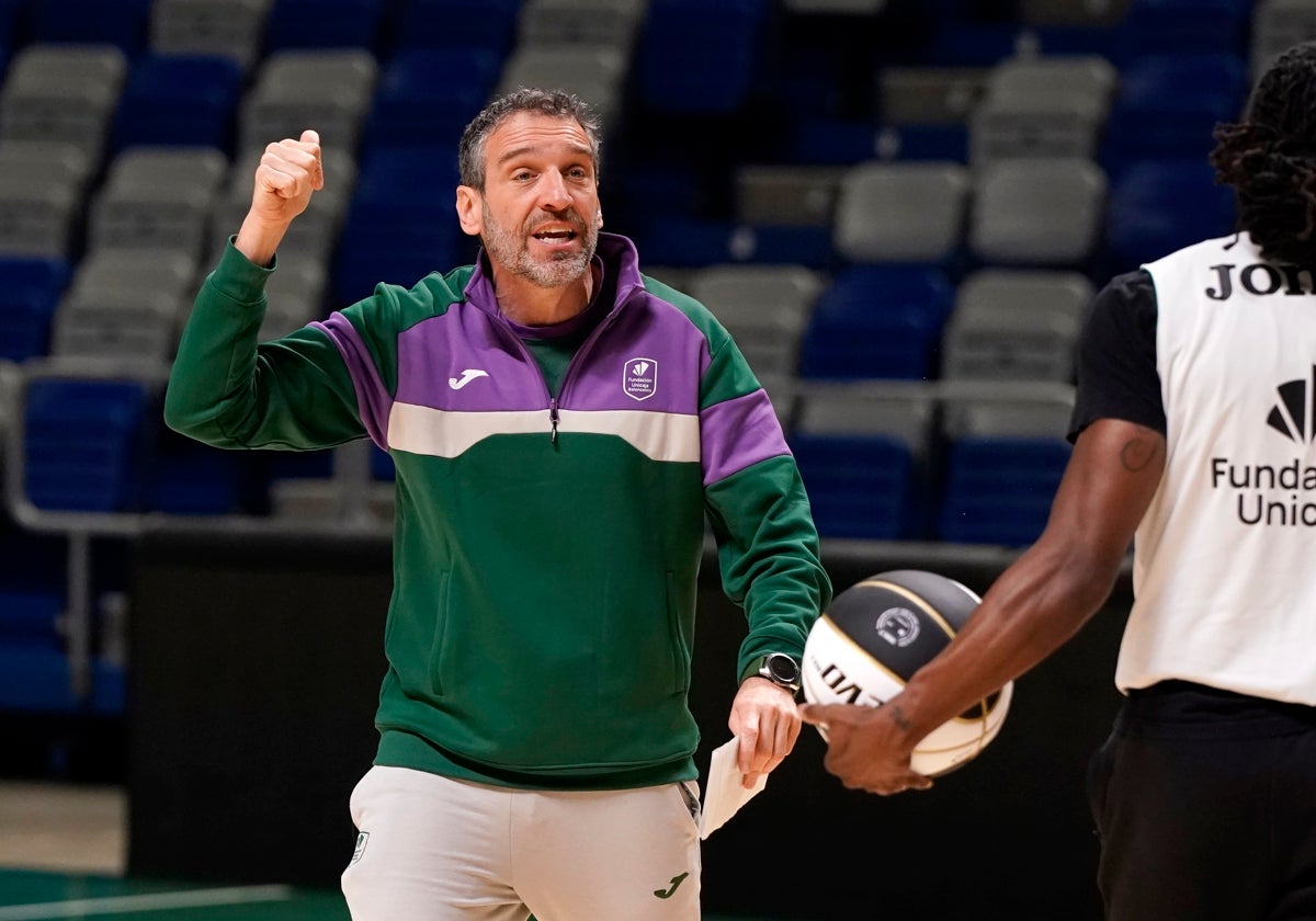 Ibon Navarro, en un entrenamiento reciente.