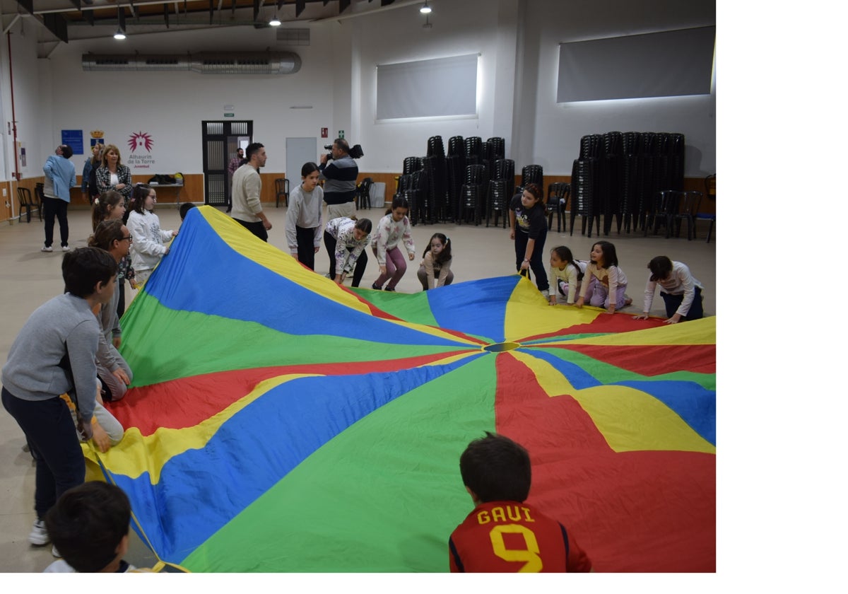 Una de las actividades desarrolladas durante el campamento.