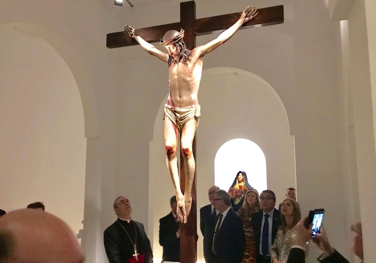 Crucificado de Pedro de Mena que se venera en la Catedral de Málaga.