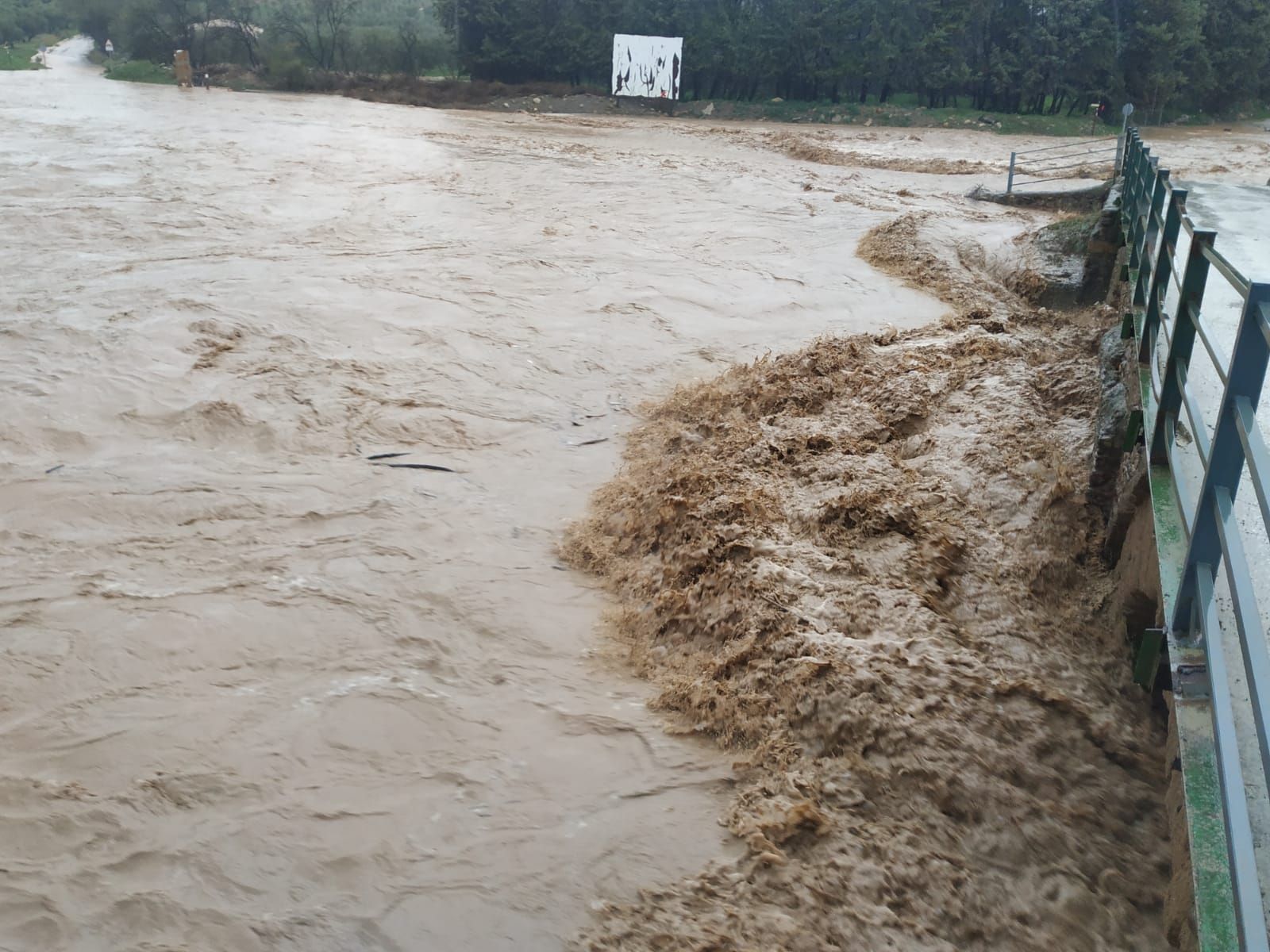 Así están afectando las fuertes lluvias al interior de la provincia de Málaga